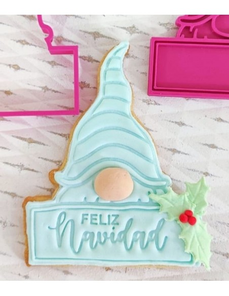 Marcador Feliz Navidad para fondant